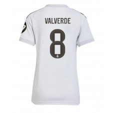 Real Madrid Federico Valverde #8 Hjemmedrakt Kvinner 2025-26 Kortermet